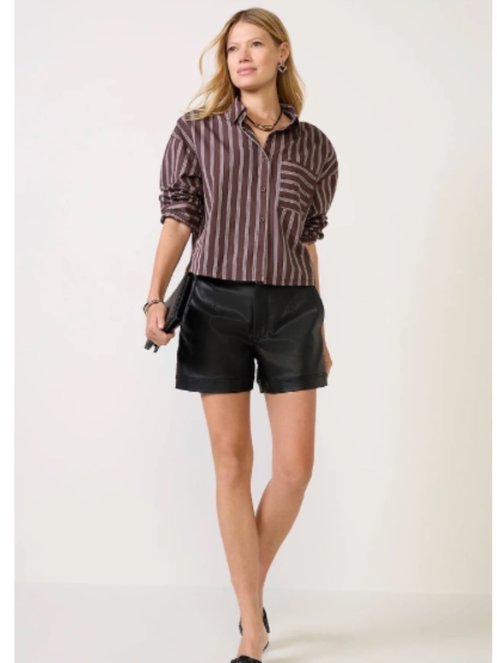 Kut From The Kloth Miranda Coated Edgy Faux Leather Shorts Black Size 14 NWT